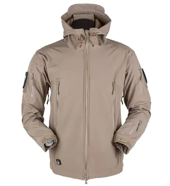 Men's Windproof Hooded Soft Shell Jacket