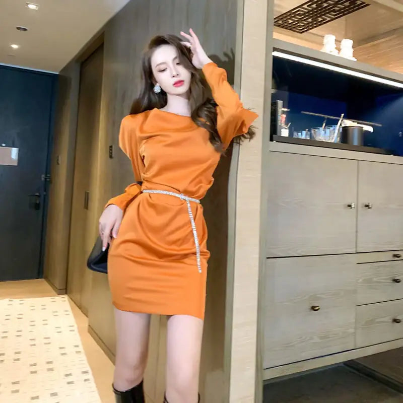 Goddess Style Puff Sleeve Dress for Women