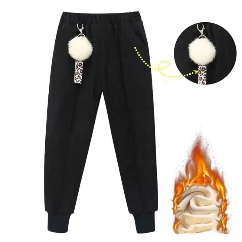 Larger Children's Cotton Woolen Trousers