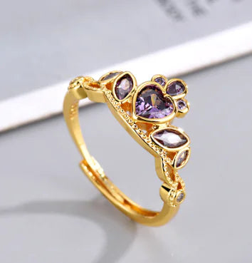 Love Princess Zircon Wind Ring