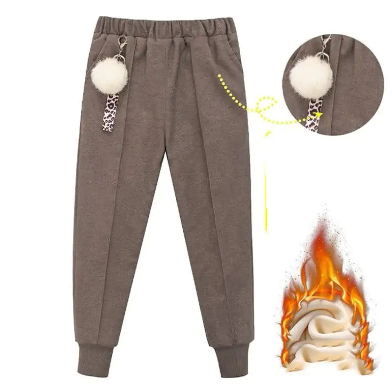 Larger Children's Cotton Woolen Trousers