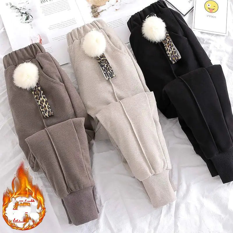 Larger Children's Cotton Woolen Trousers